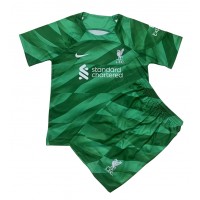 Koszulka piłkarska Liverpool Bramkarska Strój Trzeci dla dzieci 2023-24 tanio Krótki Rękaw (+ Krótkie spodenki)